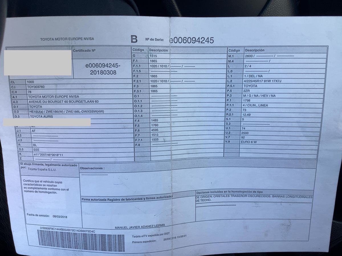 Toyota Auris d'occasion