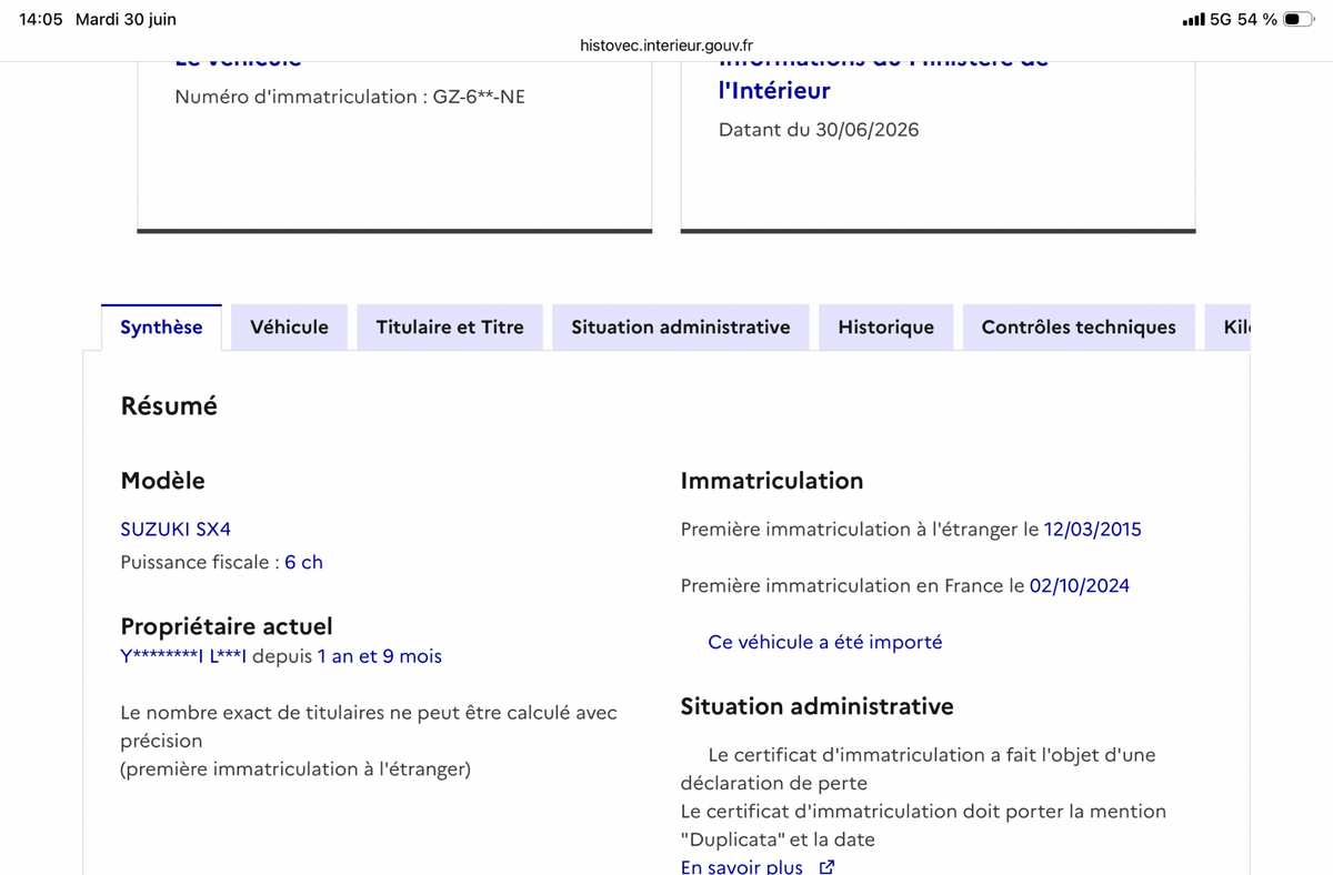 Suzuki SX4 d'occasion