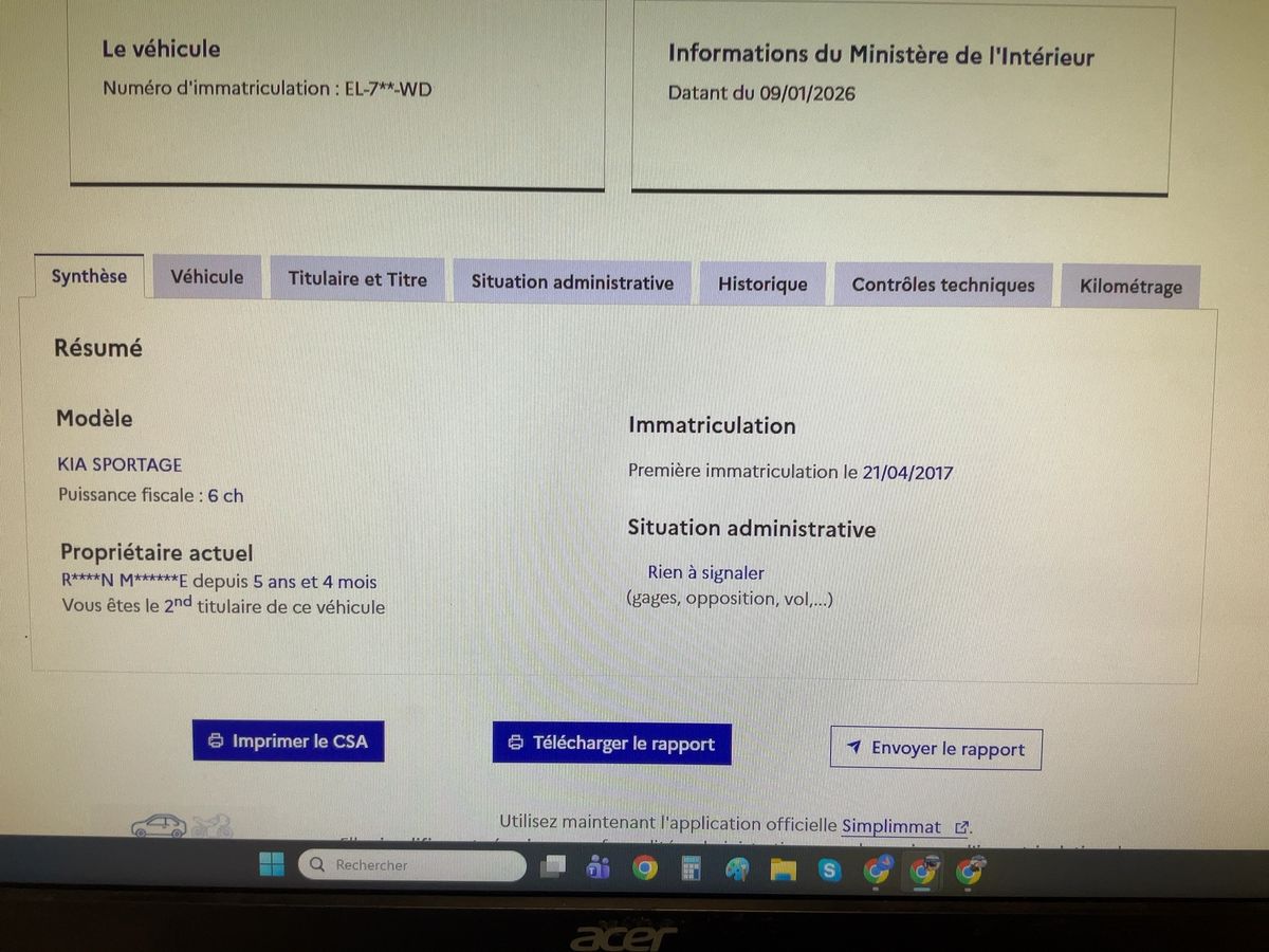 Kia Sportage d'occasion