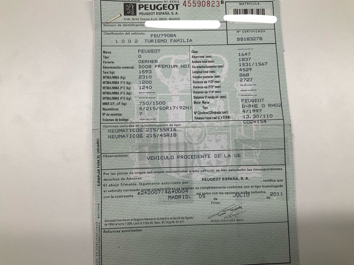 Peugeot 5008 2.0 HDi Premium