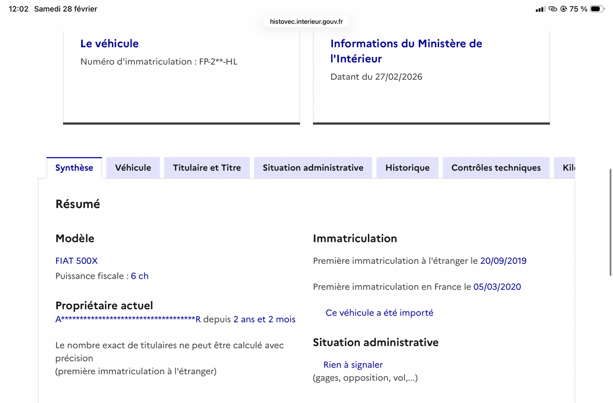 Fiat 500X d'occasion