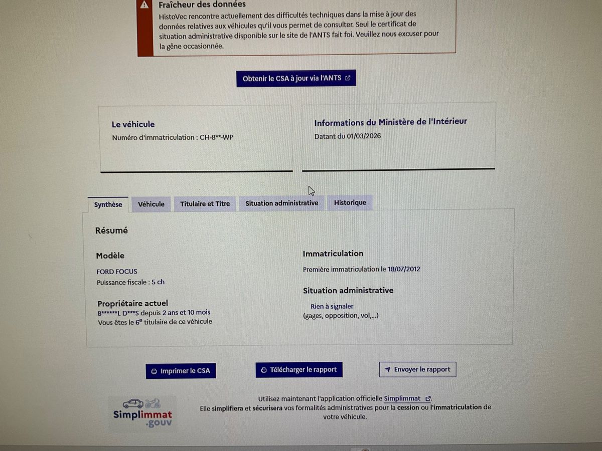 Ford Focus d'occasion