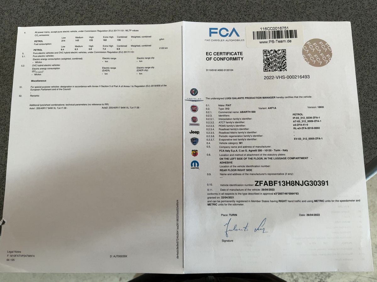 Abarth 595 1.4 Competizione