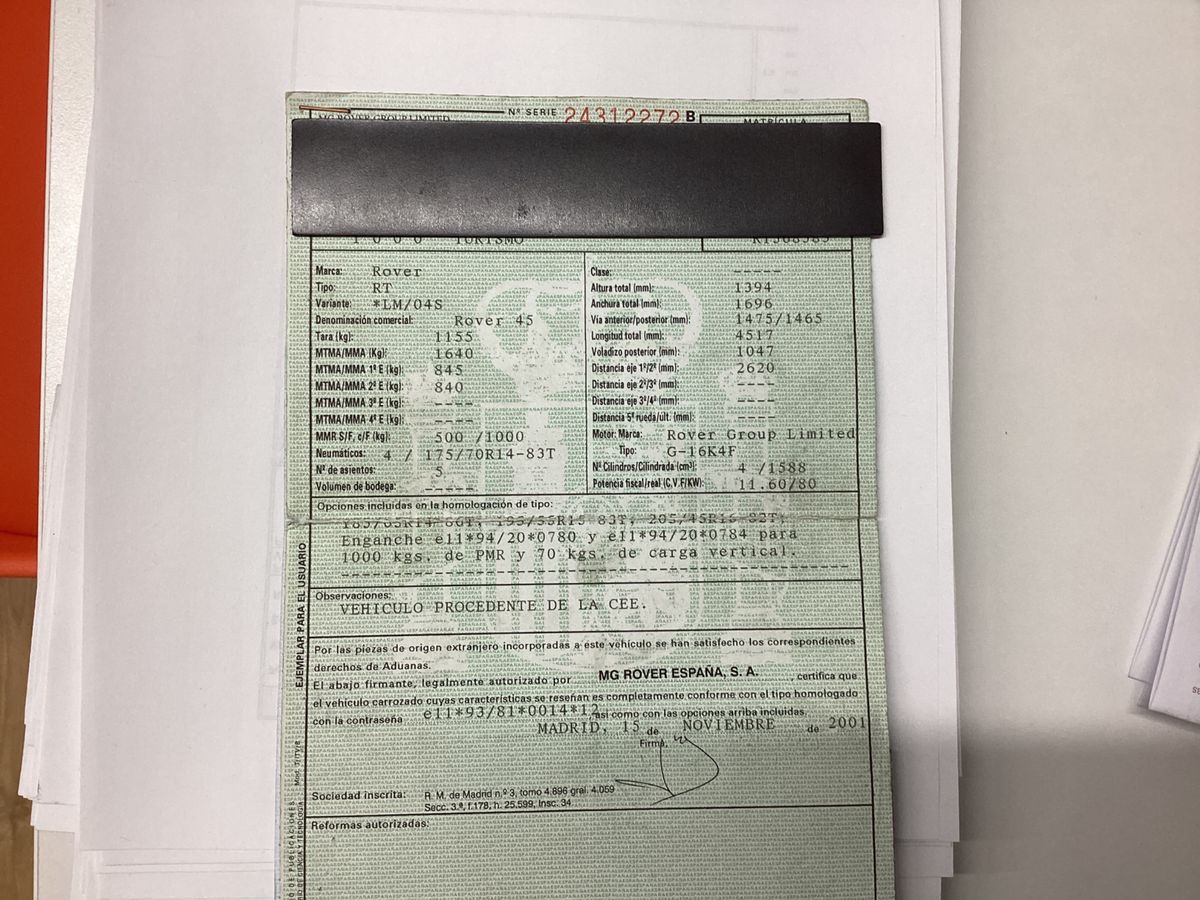 MG Rover 45 2.0 TD Classic 4-port