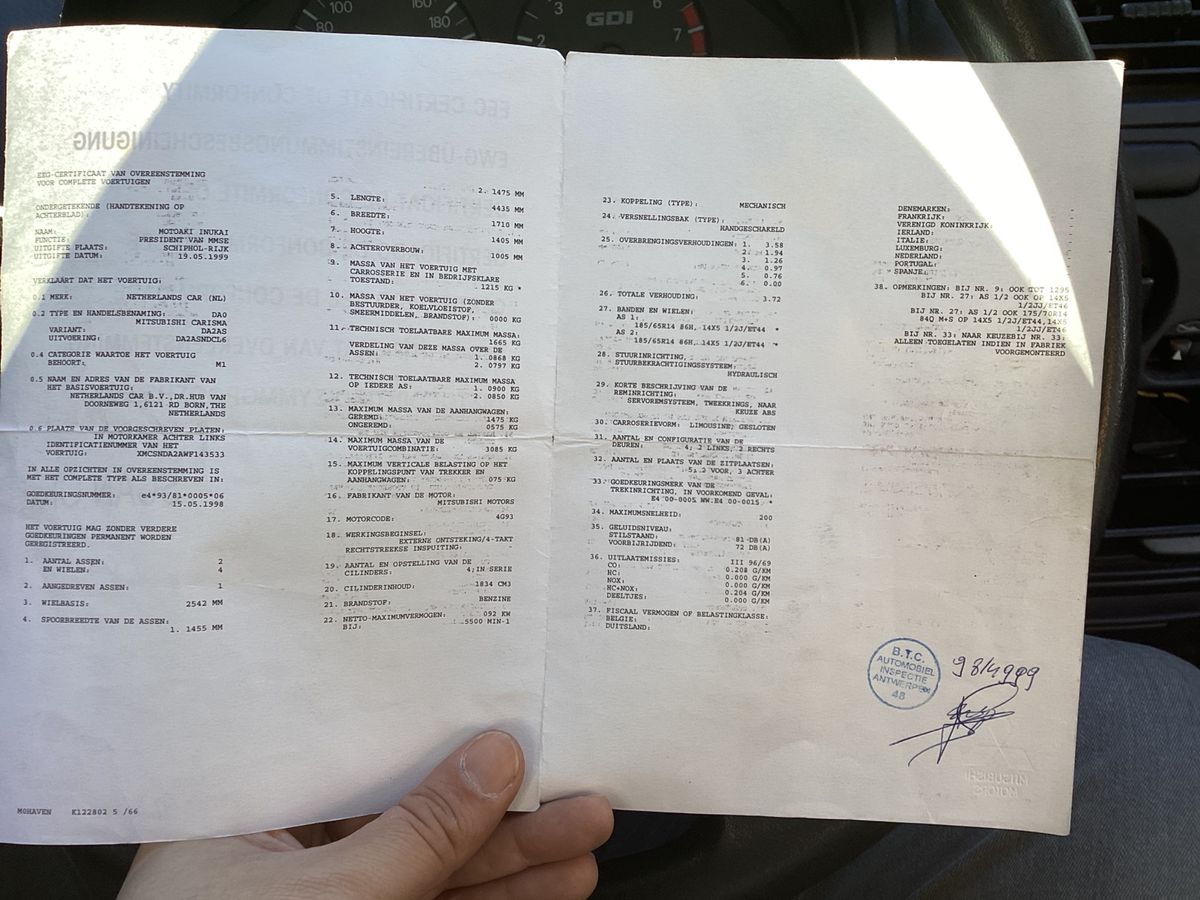 Mitsubishi Carisma d'occasion