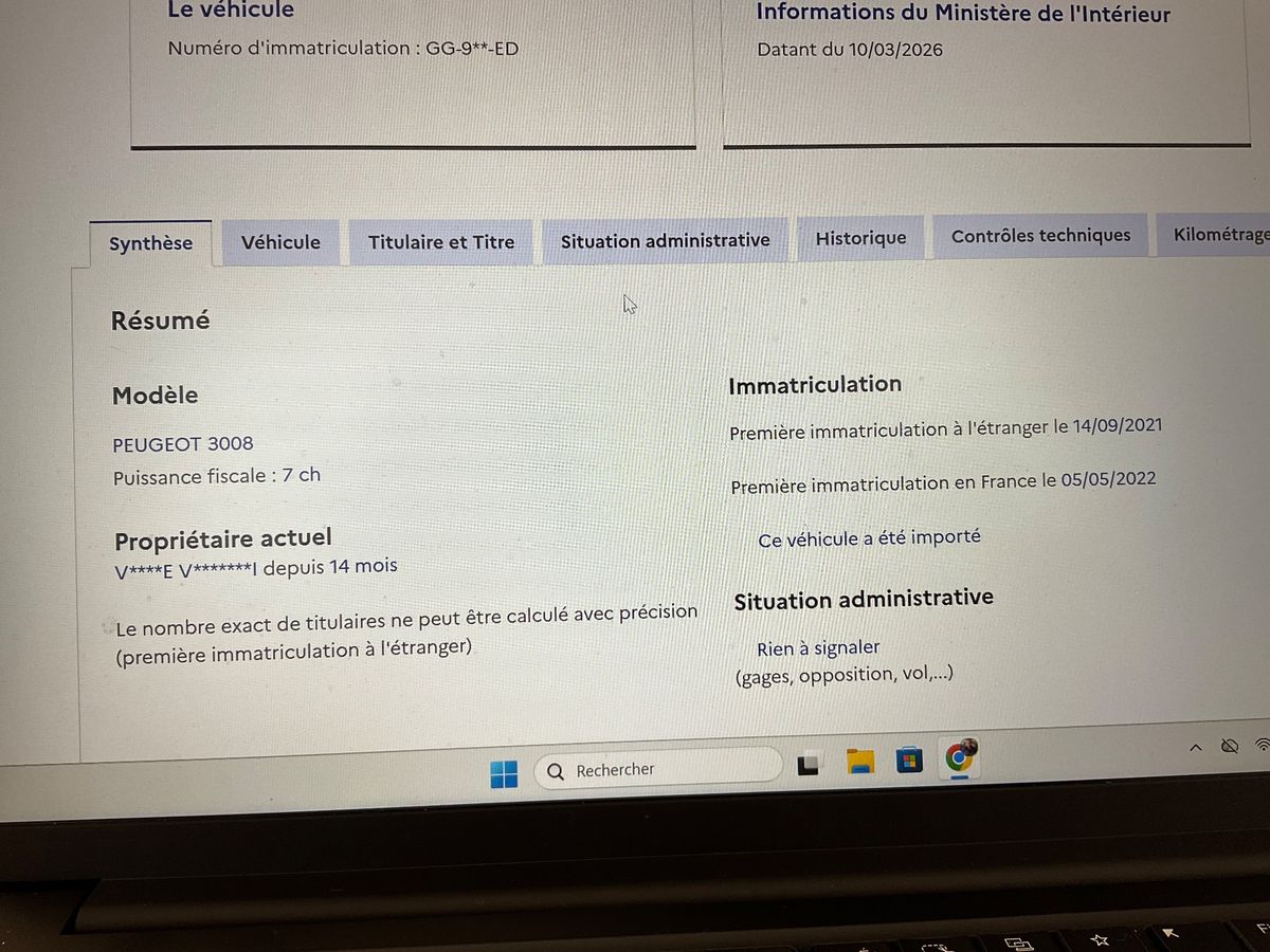 Peugeot 3008 d'occasion