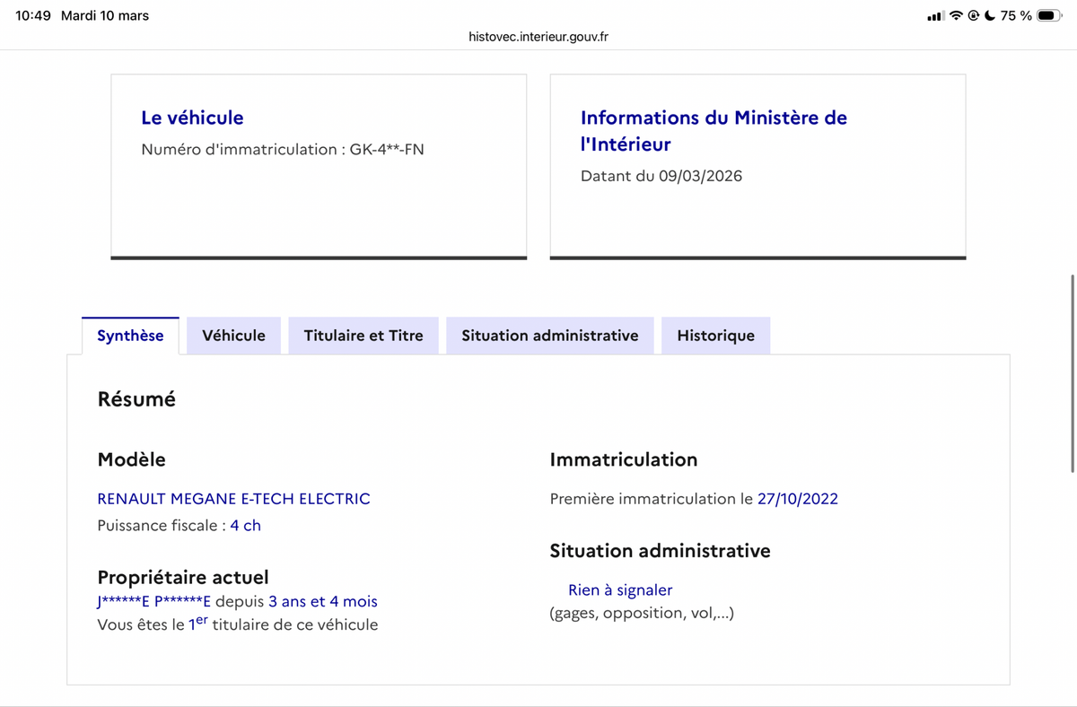 Renault Megane d'occasion