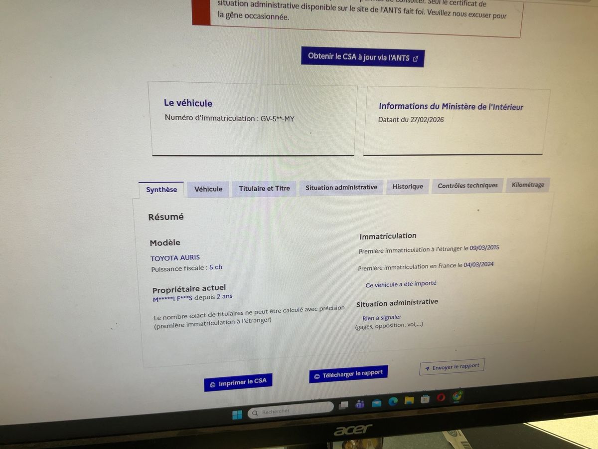 Toyota Auris d'occasion