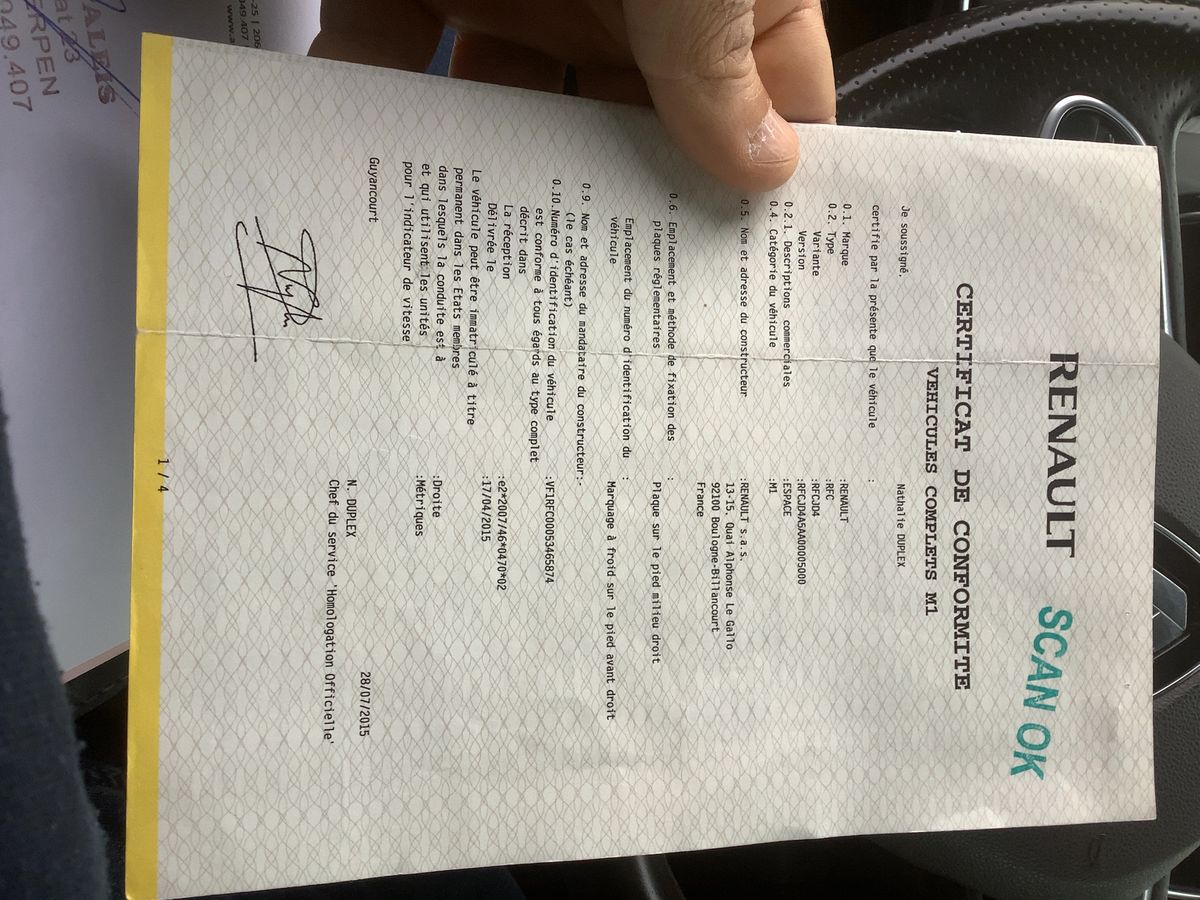 Renault Espace d'occasion