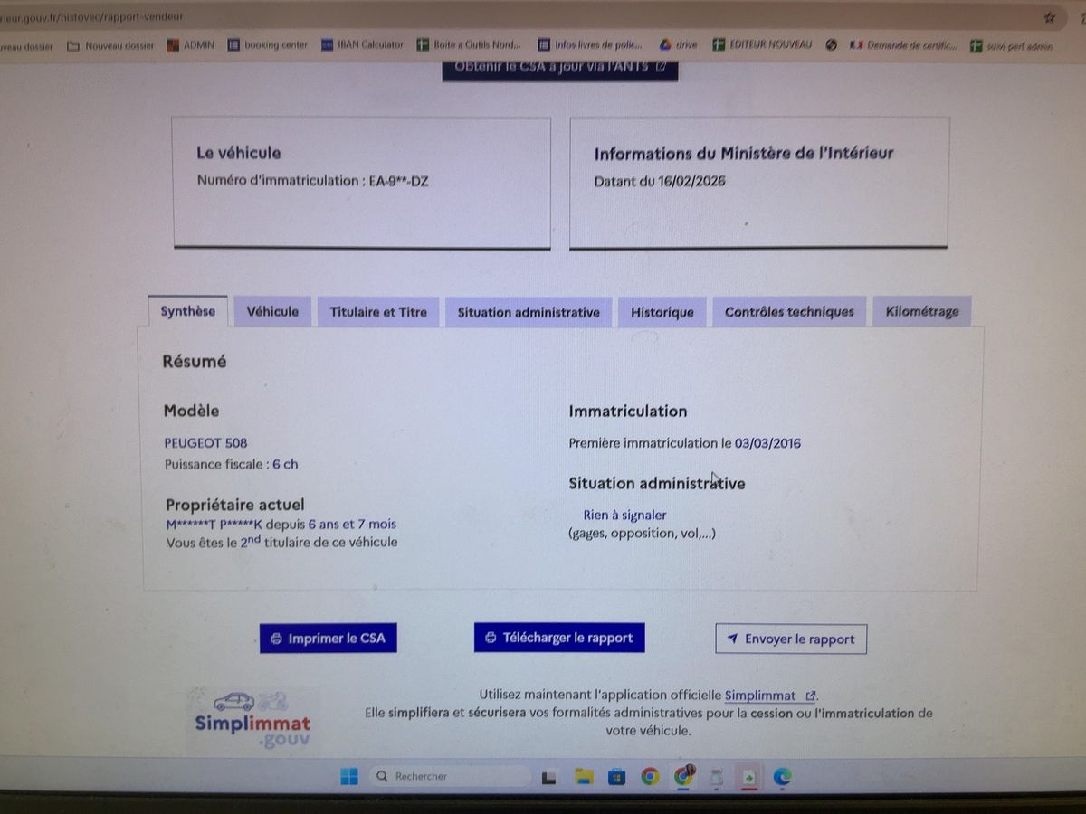 Peugeot 508 d'occasion