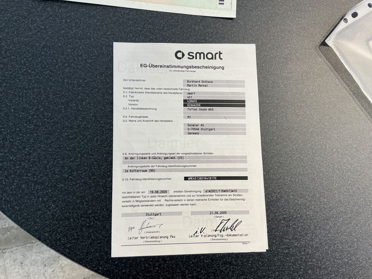 Smart fortwo 1.0 Turbo Basis pure