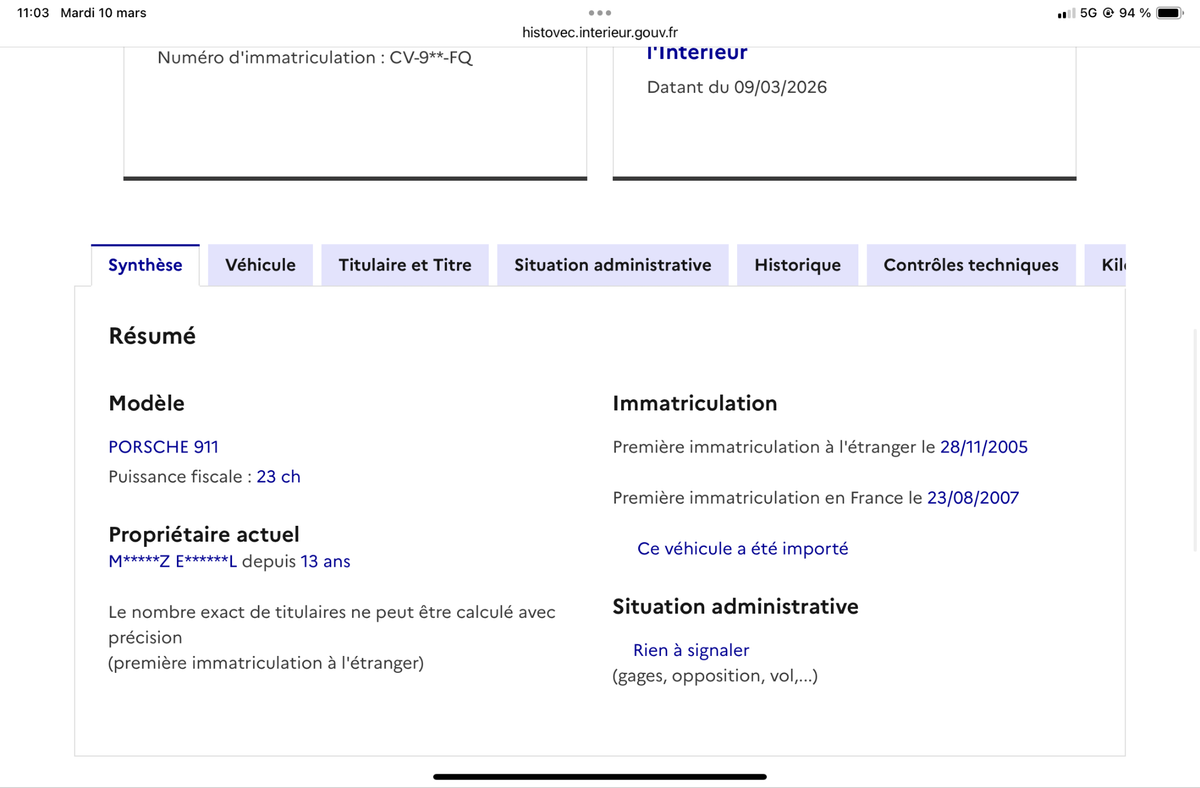 Porsche 911 d'occasion