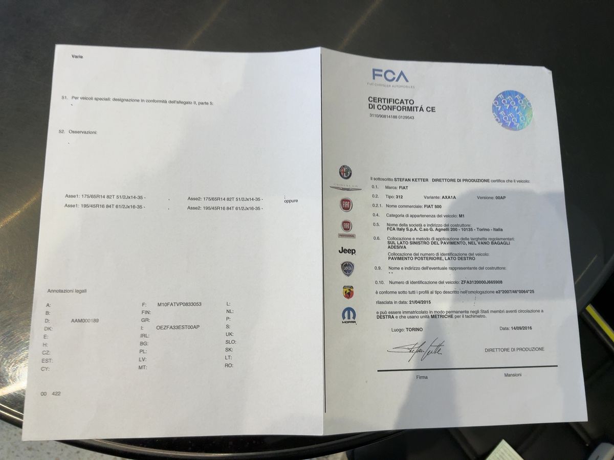 Fiat 500 d'occasion