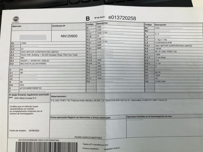 MG EHS 1.5 T-GDI Plug-in Hybrid Luxury — zdjęcie 16