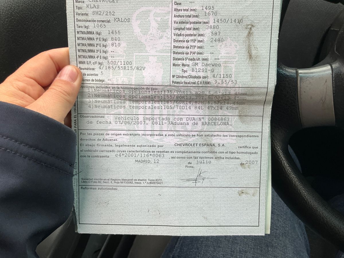 Chevrolet Kalos 1.2 SE