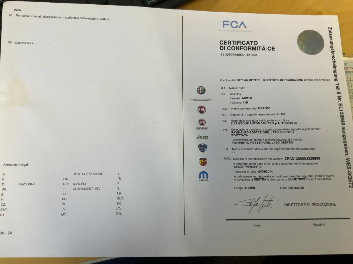 Fiat 500C d'occasion