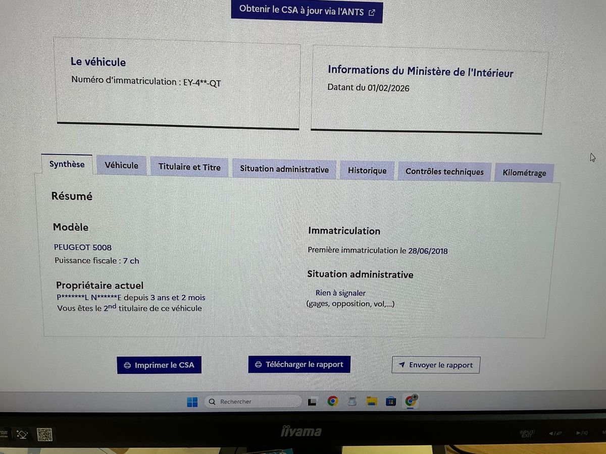 Peugeot 5008 d'occasion