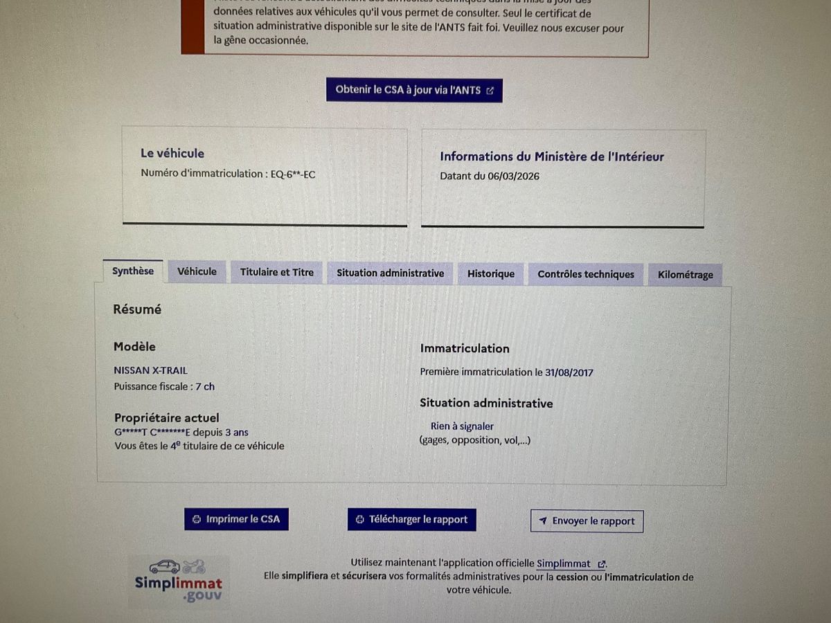 Nissan X-Trail d'occasion