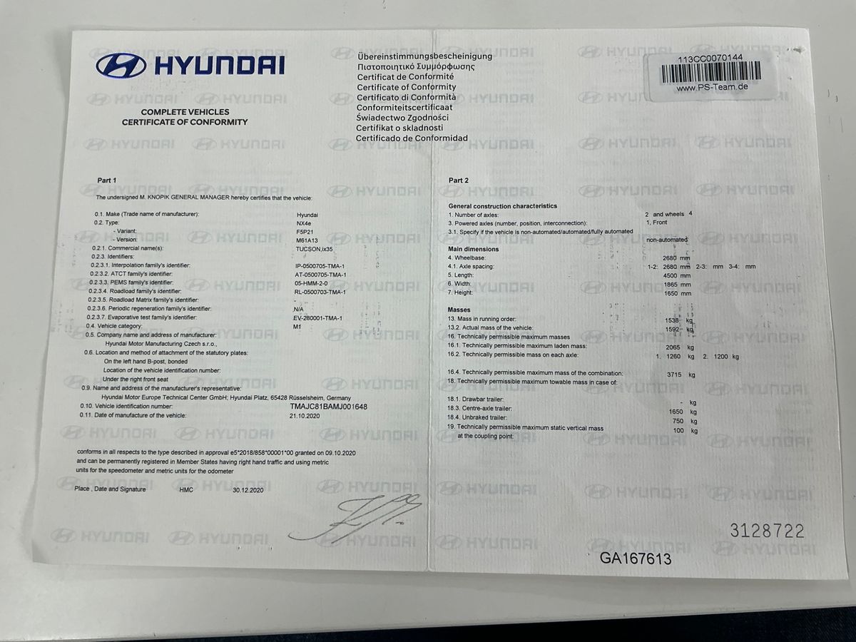 Hyundai Tucson d'occasion