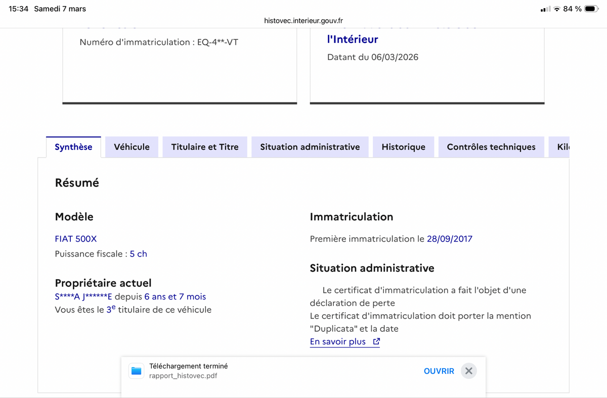 Fiat 500X d'occasion