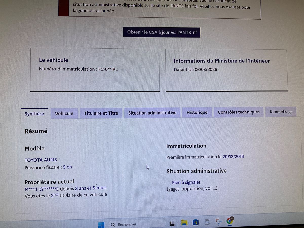 Toyota Auris d'occasion