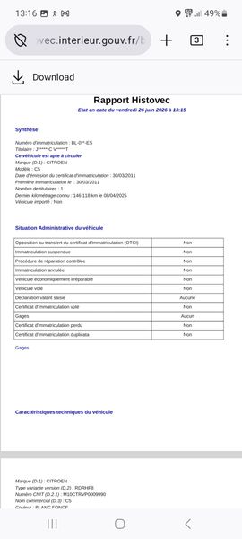 Citroen C5 2.0 HDi Exclusive — zdjęcie 17