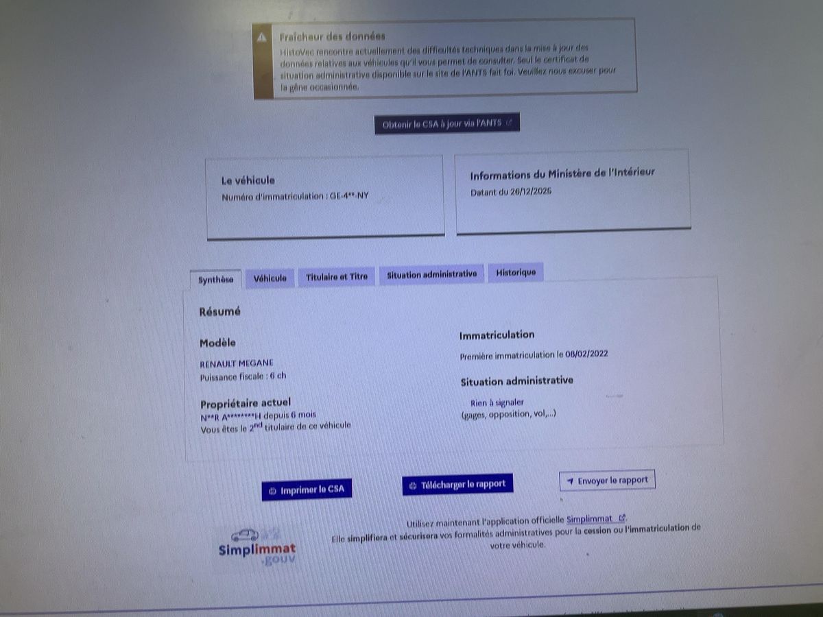 Renault Megane d'occasion