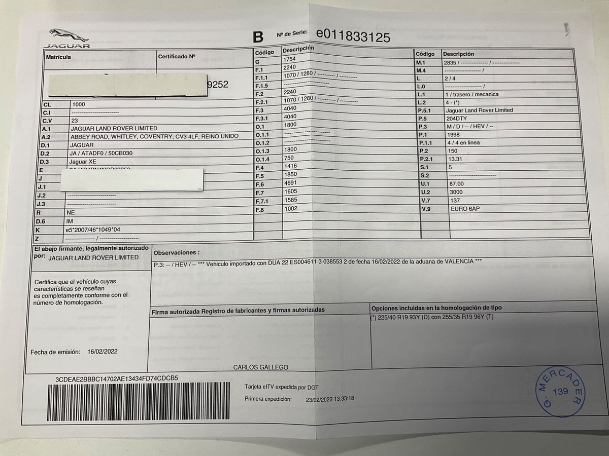 Jaguar XE d'occasion