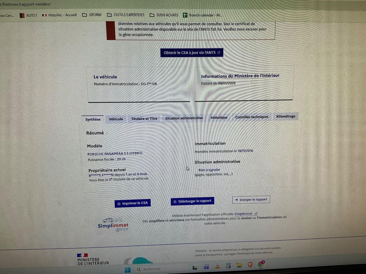 Porsche Panamera d'occasion