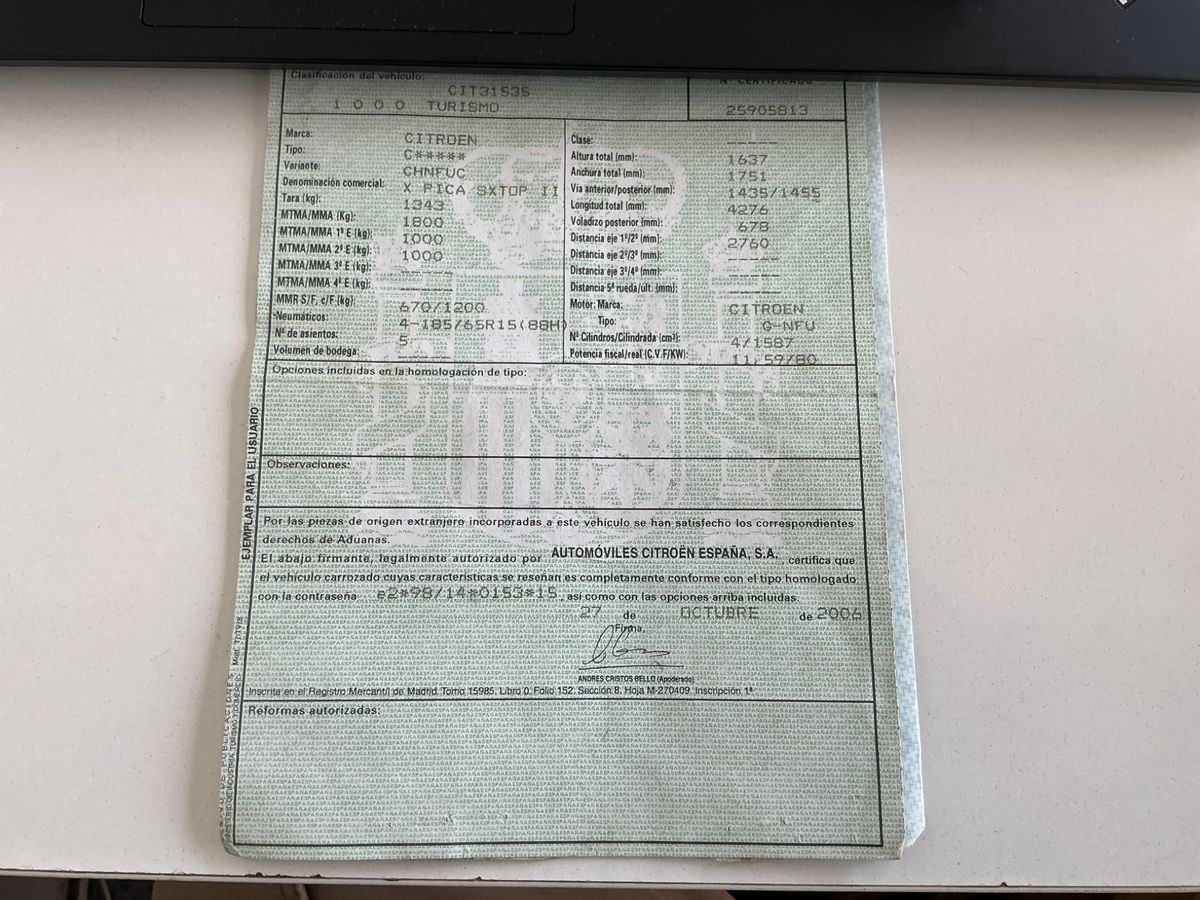 Citroen Xsara Picasso 1.6 SX Top