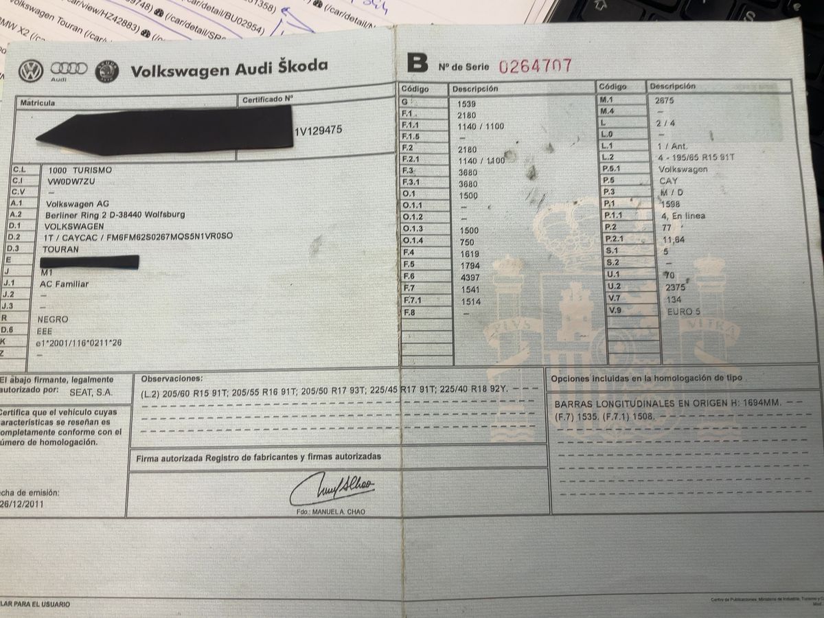 Volkswagen Touran d'occasion