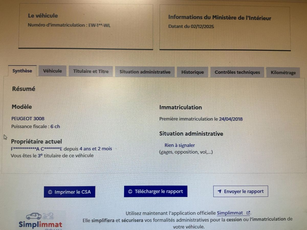 Peugeot 3008 d'occasion