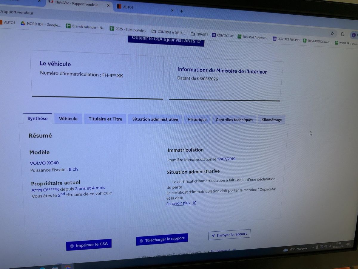 Volvo XC40 d'occasion