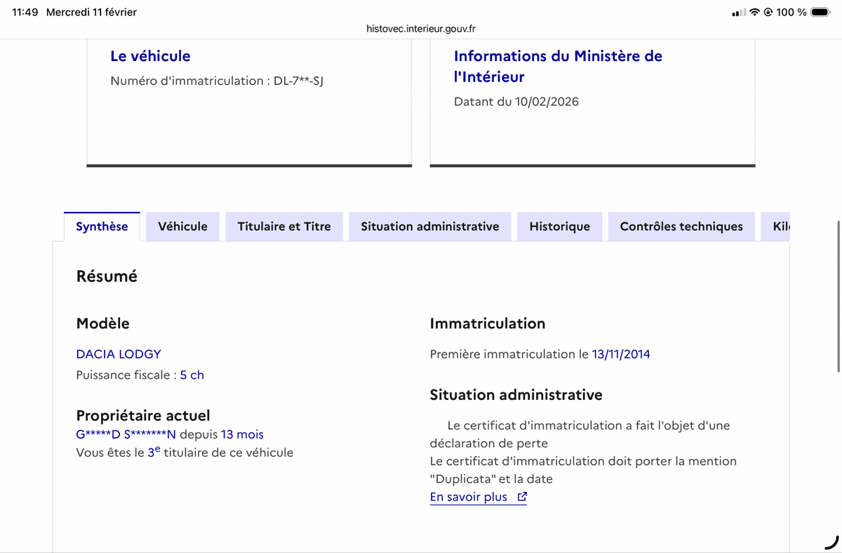 Dacia Lodgy d'occasion