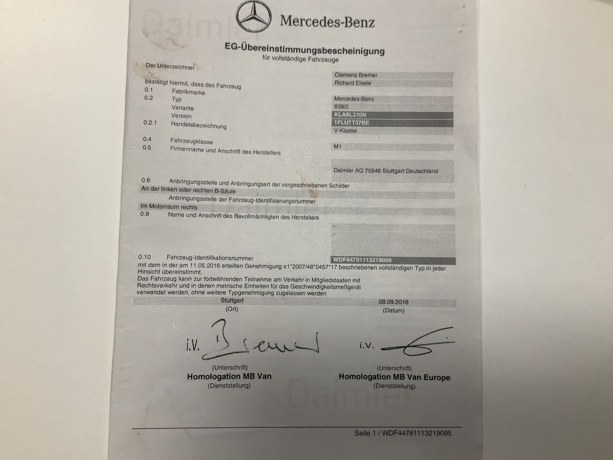 Mercedes-Benz V-Klasse d'occasion