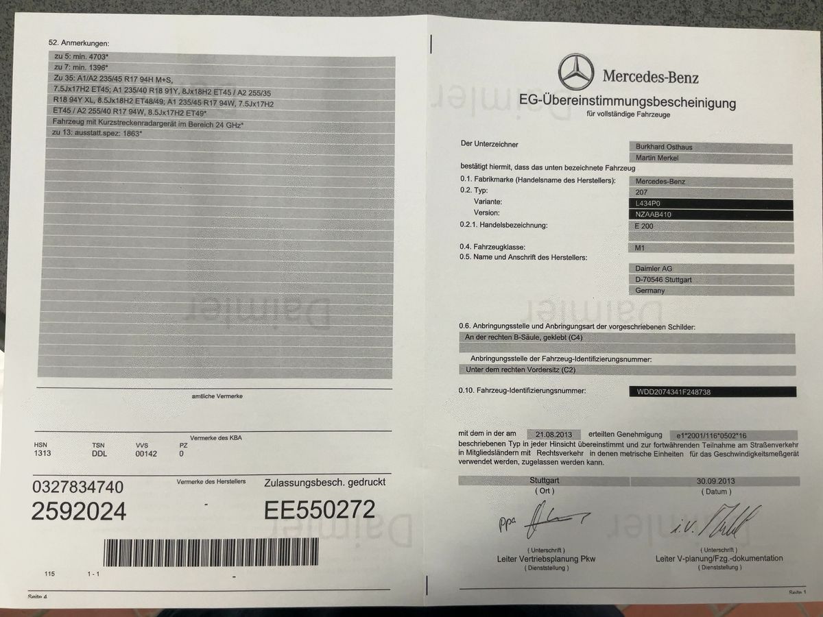 Mercedes-Benz E-Klasse d'occasion