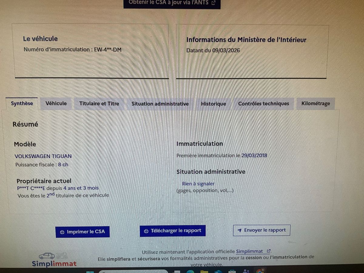 Volkswagen Tiguan d'occasion