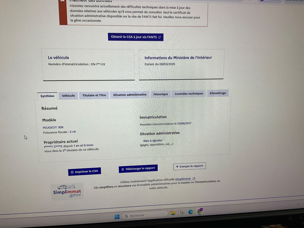 Peugeot 308 d'occasion