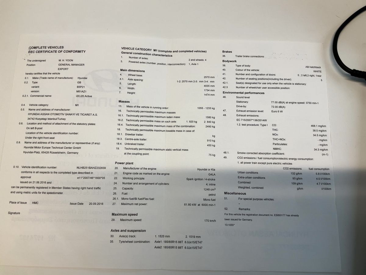 Hyundai i20 1.2 Classic blue