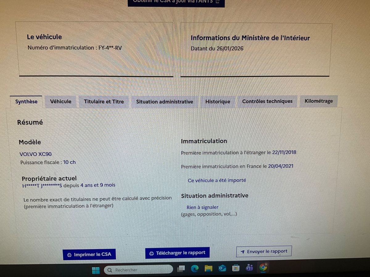 Volvo XC90 d'occasion