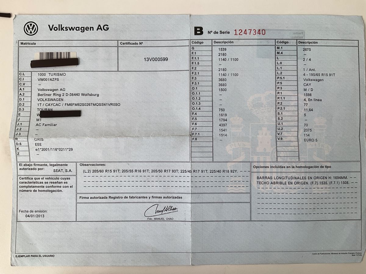 Volkswagen Touran 1.6 TDI Advance