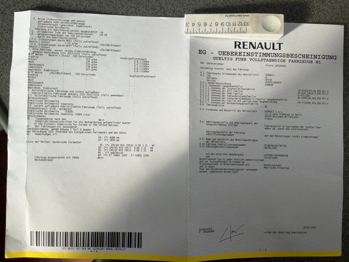 Renault Kangoo d'occasion