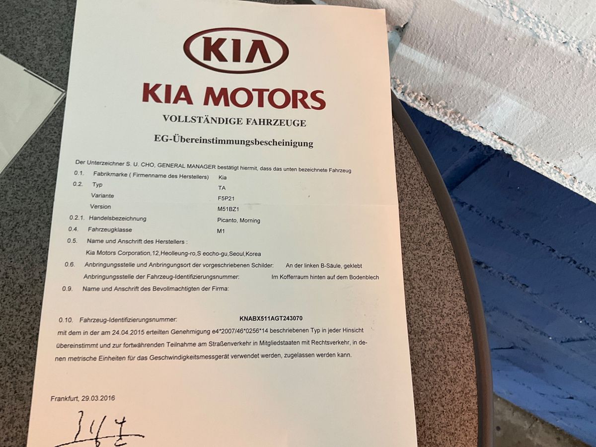 Kia Picanto 1.0 Dream Team