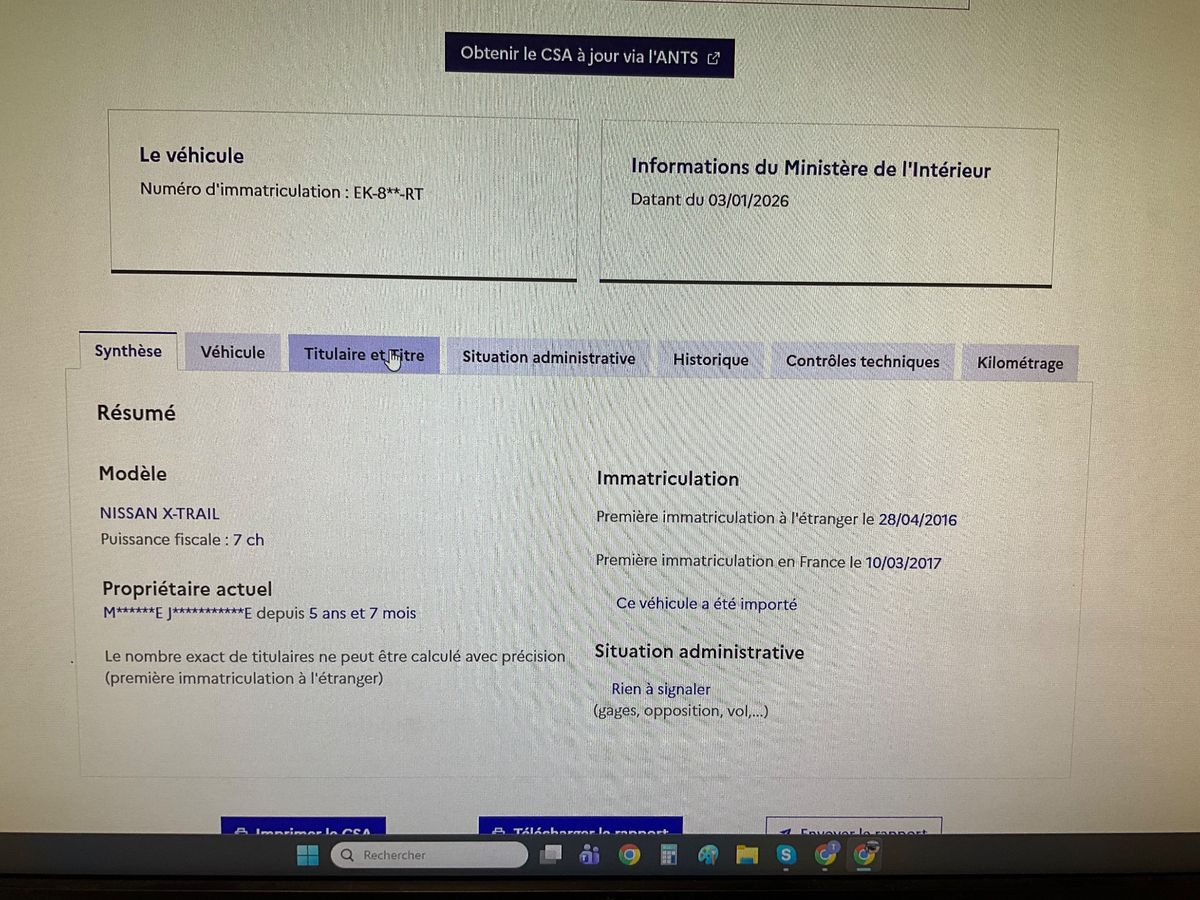 Nissan X-Trail d'occasion