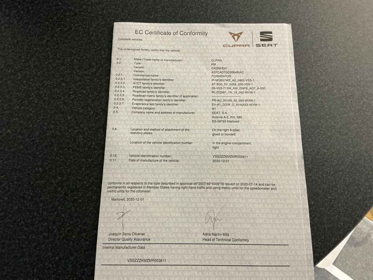Cupra Formentor d'occasion