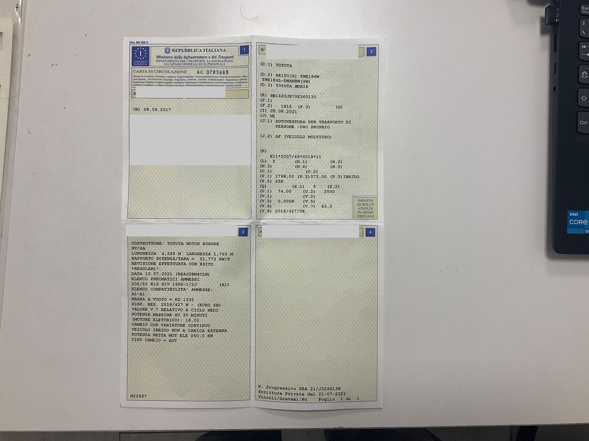 Toyota Auris d'occasion