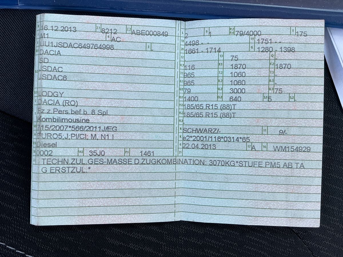 Dacia Lodgy 1.5 dCi Diesel Laureate