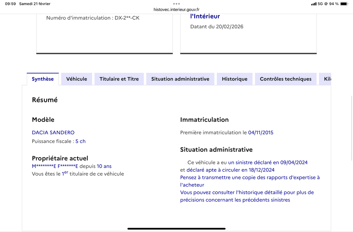 Dacia Sandero d'occasion
