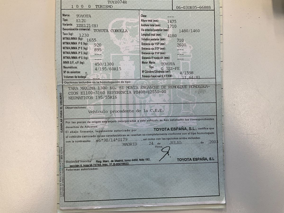 Toyota Corolla 1.6 Compact Sol