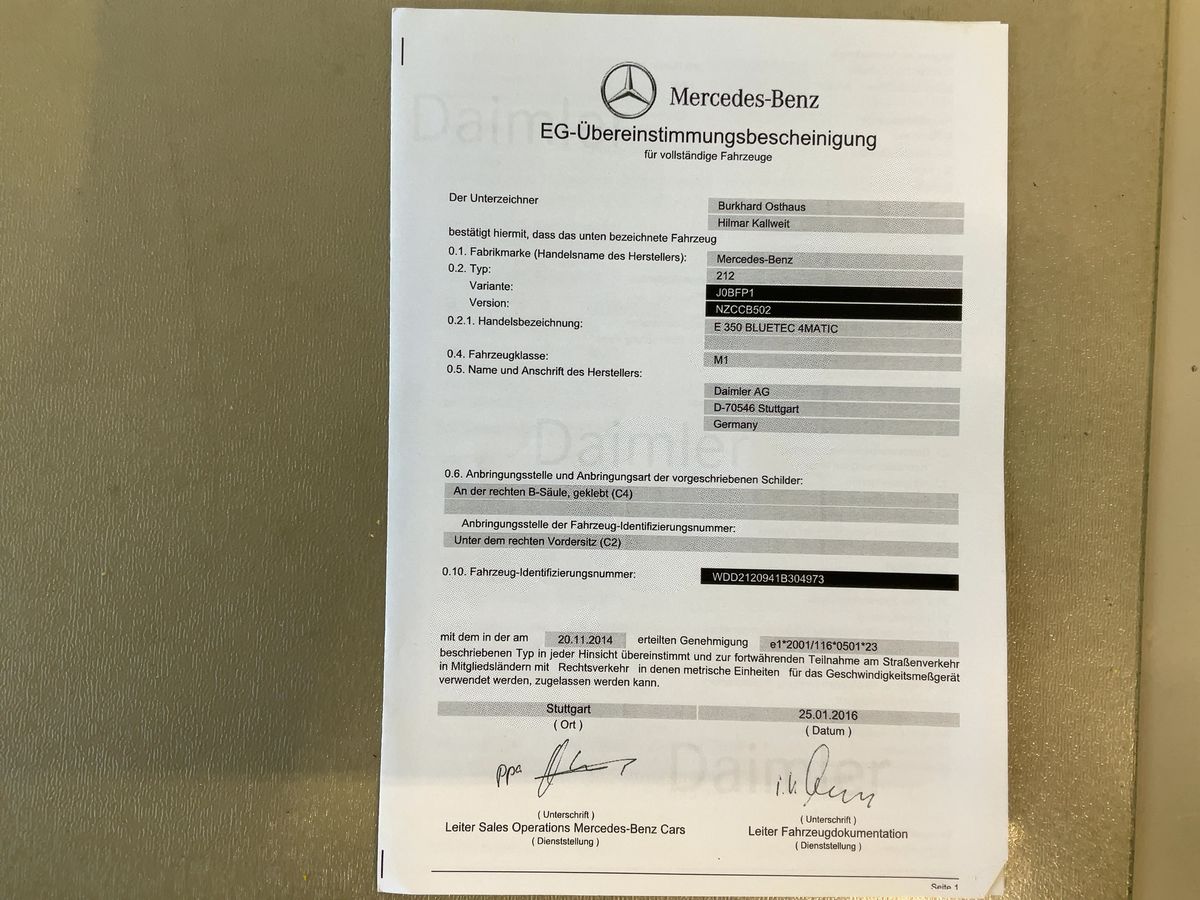 Mercedes-Benz E-Klasse d'occasion